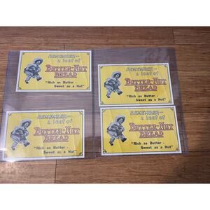Vintage Store Sign for Butter-Nut Bread circa 1920s lot of 4